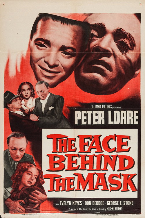 Лицо под маской постер