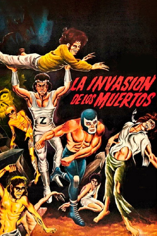 Blue Demon y Zovek en La invasión de los Muertos постер