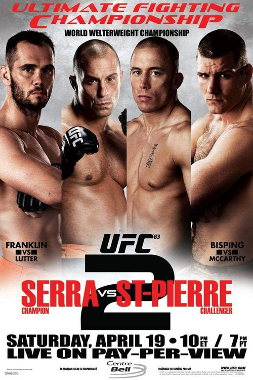 UFC 83: Serra vs. St-Pierre 2 постер