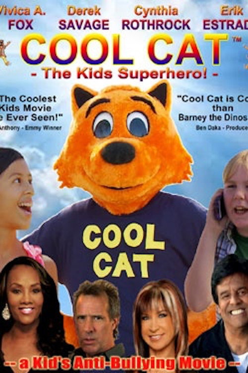 Cool Cat Kids Superhero постер