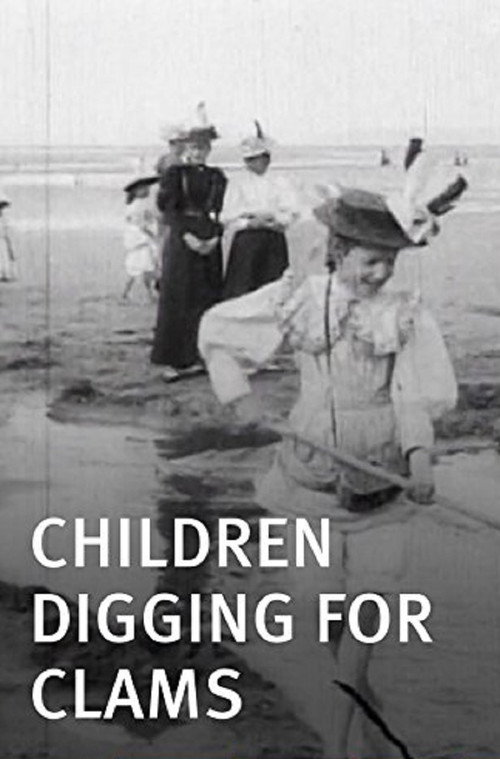 Children Digging for Clams постер