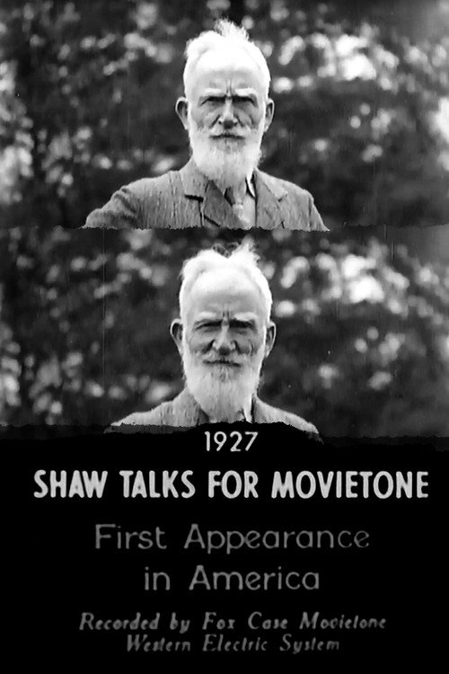 Shaw Talks for Movietone News постер
