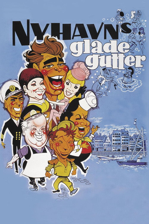 Nyhavns glade gutter постер