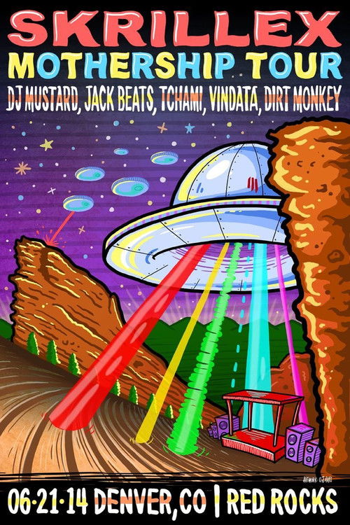 Skrillex - Live @ Red Rocks Amphitheatre постер