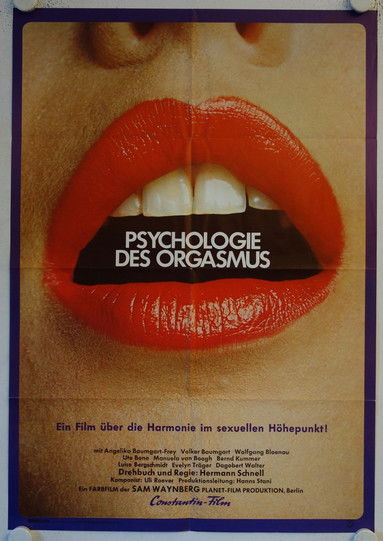 Psychologie des Orgasmus постер