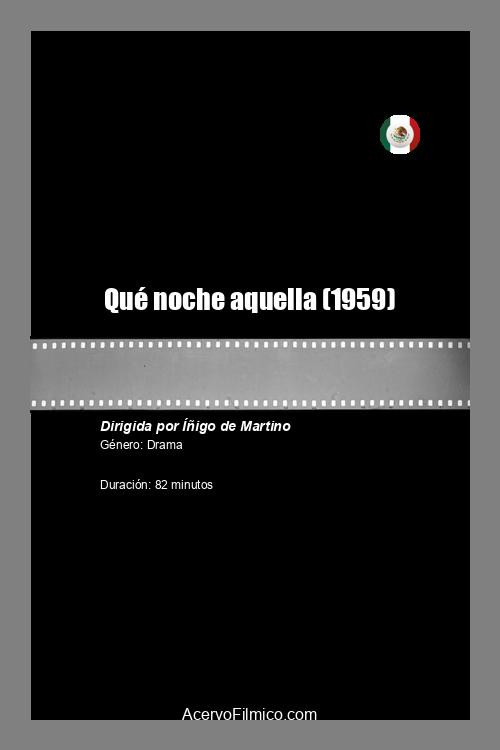 Qué noche aquella постер