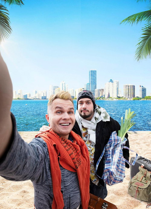 Бичи в Майами постер