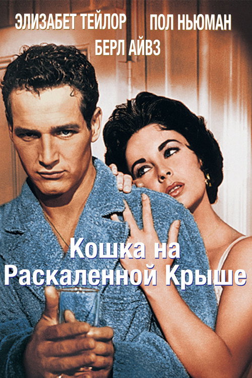 Кошка на раскаленной крыше постер
