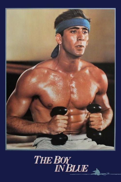 Человек в синем постер