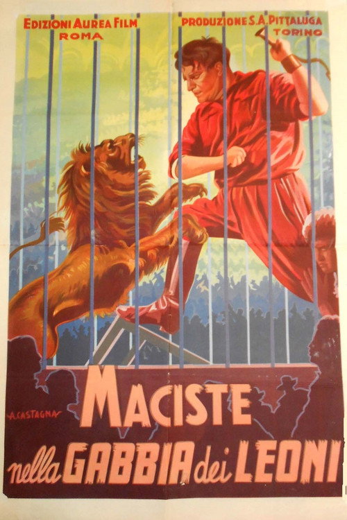 Maciste nella gabbia dei leoni постер