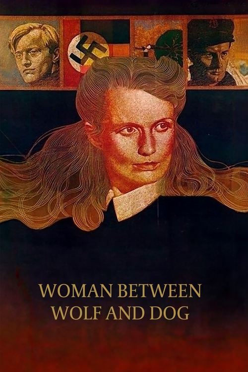 Woman Between Wolf and Dog постер