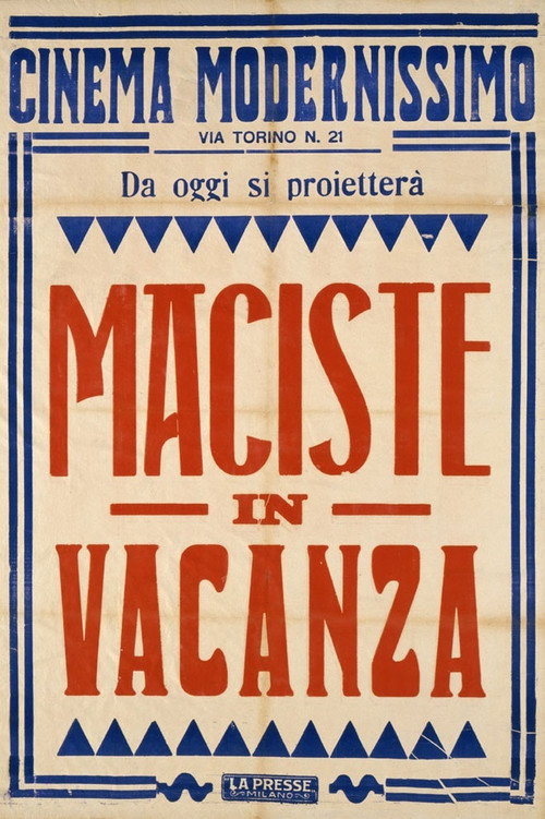 Maciste in vacanza постер