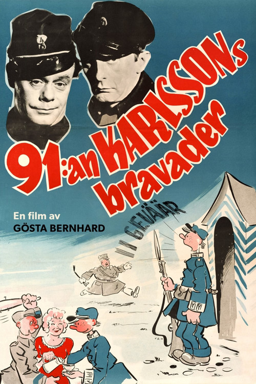 91:an Karlssons bravader постер