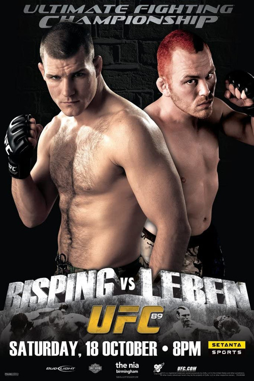 UFC 89: Bisping vs. Leben постер