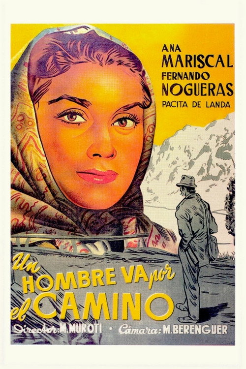 Un hombre va por el camino постер
