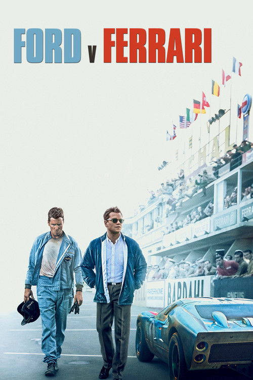 Ford v Ferrari постер