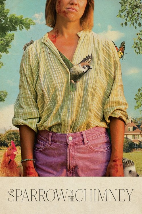 Воробей в камине постер