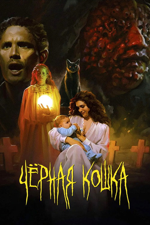 Чёрная кошка постер