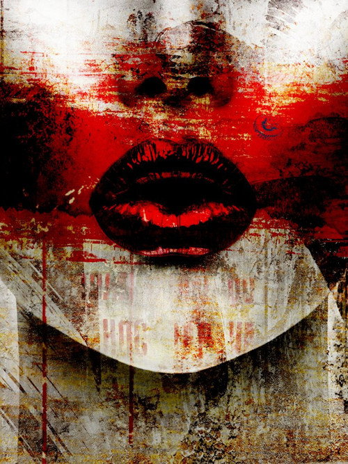 Красный поцелуй постер