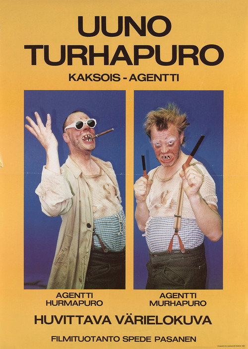 Uuno Turhapuro kaksoisagentti постер