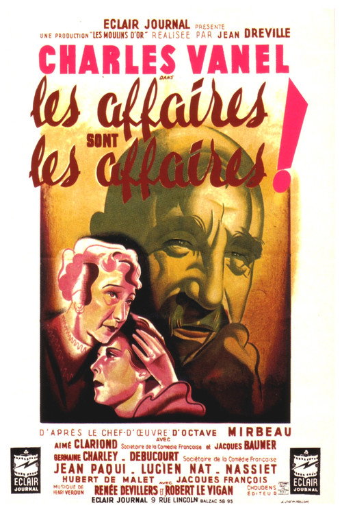 Les affaires sont les affaires постер