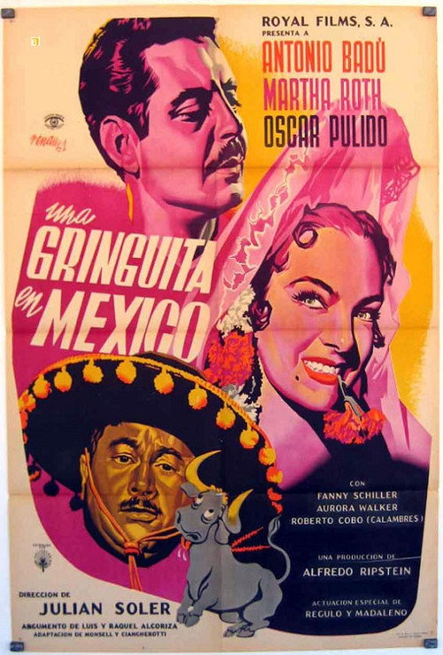 Una gringuita en México постер