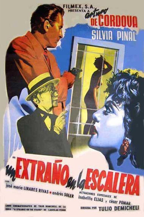 Un extraño en la escalera постер