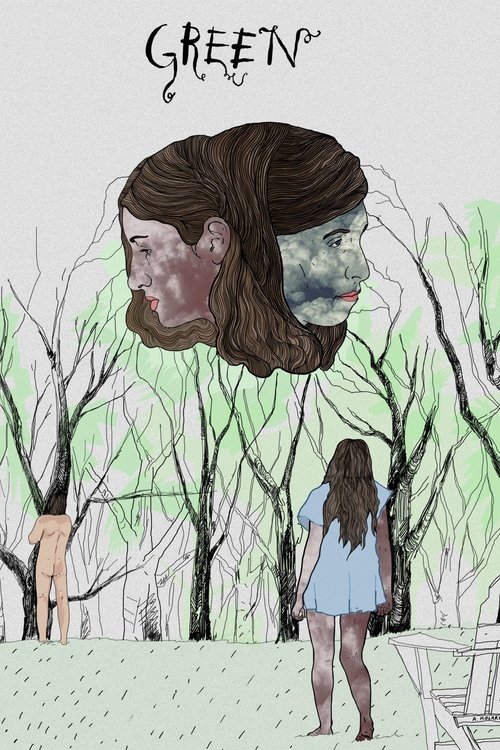 Зеленое постер