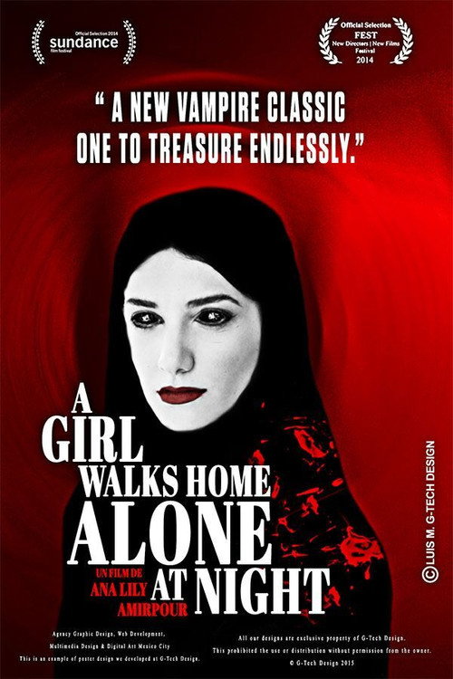 A Girl Walks Home Alone at Night постер