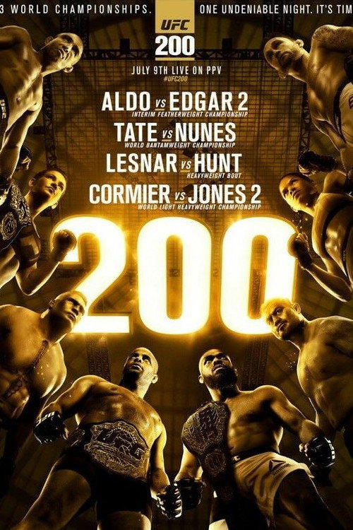UFC 200: Tate vs. Nunes постер