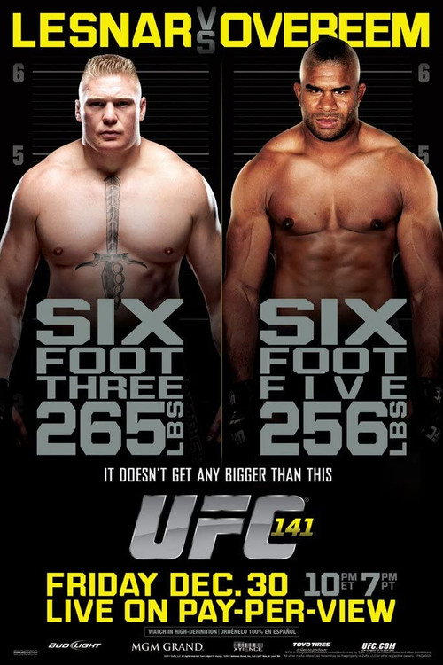 UFC 141: Lesnar vs. Overeem постер