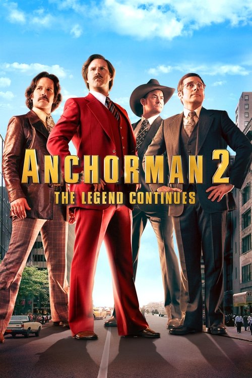 Anchorman 2: The Legend Continues постер