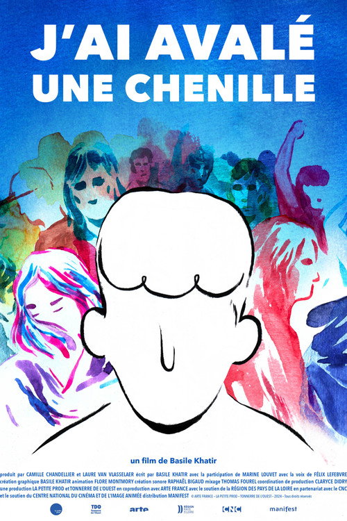 J’ai avalé une chenille постер