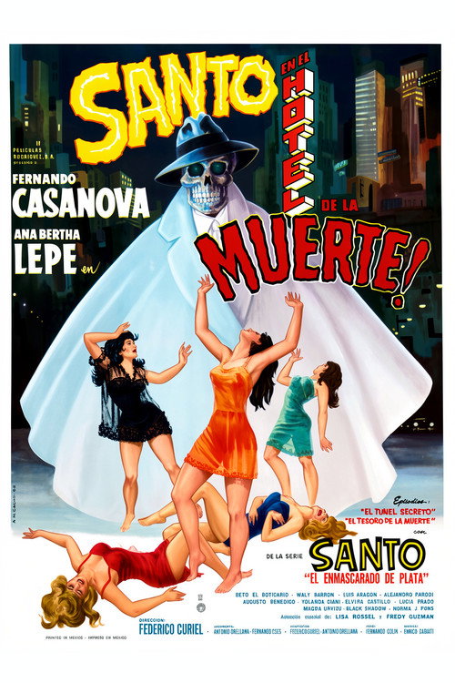 Santo en el hotel de la muerte постер