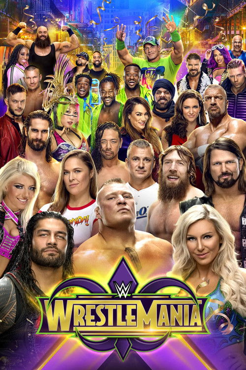 WWE WrestleMania 34 постер