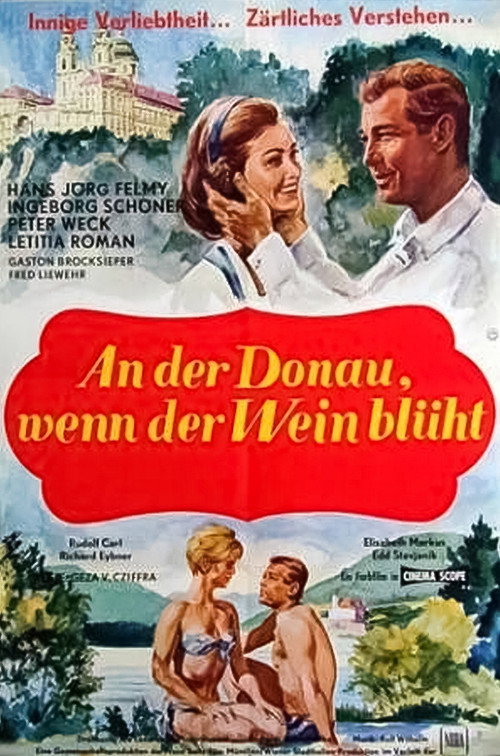 An der Donau, wenn der Wein blüht постер