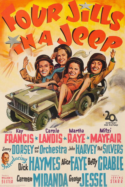 Four Jills in a Jeep постер