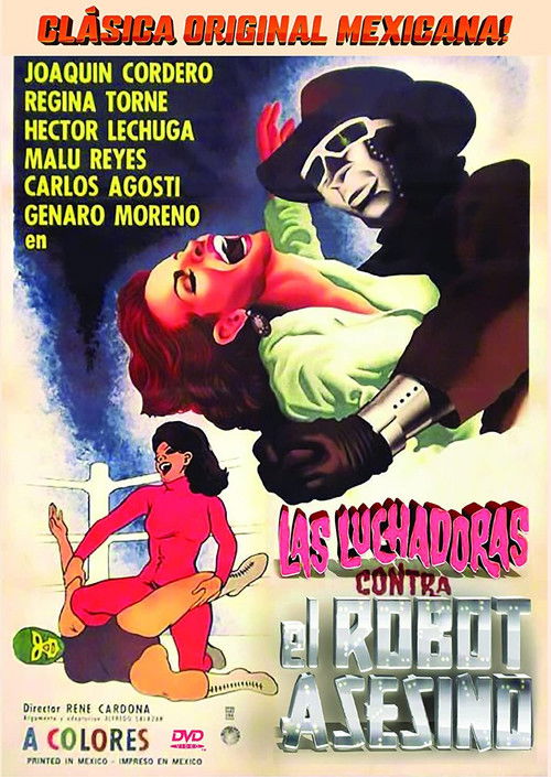 Las luchadoras vs el robot asesino постер
