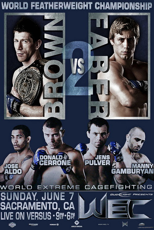 WEC 41: Brown vs. Faber 2 постер