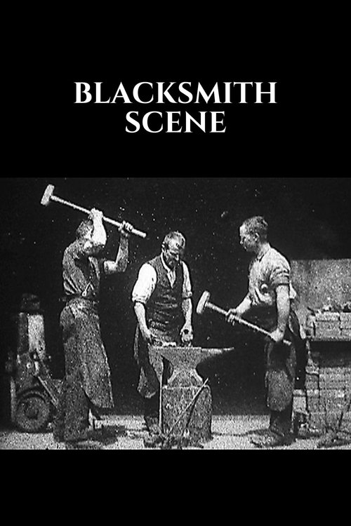 Blacksmithing Scene постер