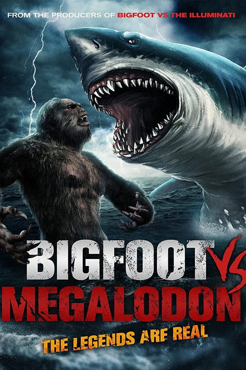Bigfoot vs Megalodon постер