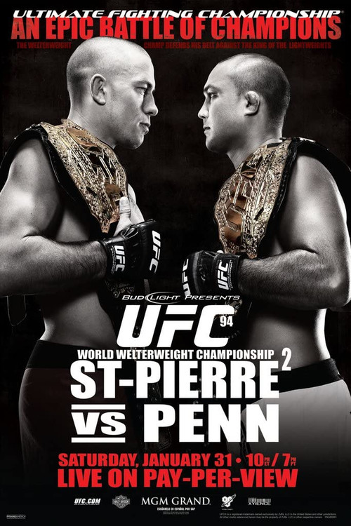 UFC 94: St-Pierre vs. Penn 2 постер