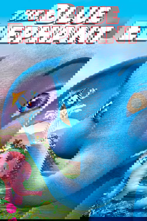 Голубой слонёнок постер