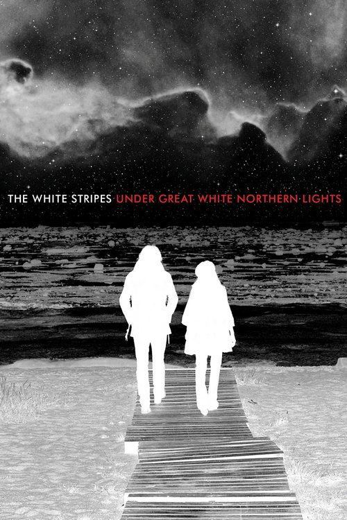 The White Stripes под северным сиянием постер
