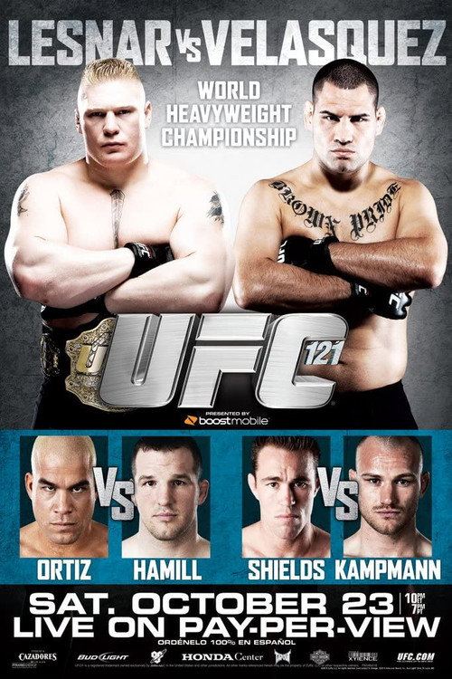 UFC 121: Lesnar vs. Velasquez постер