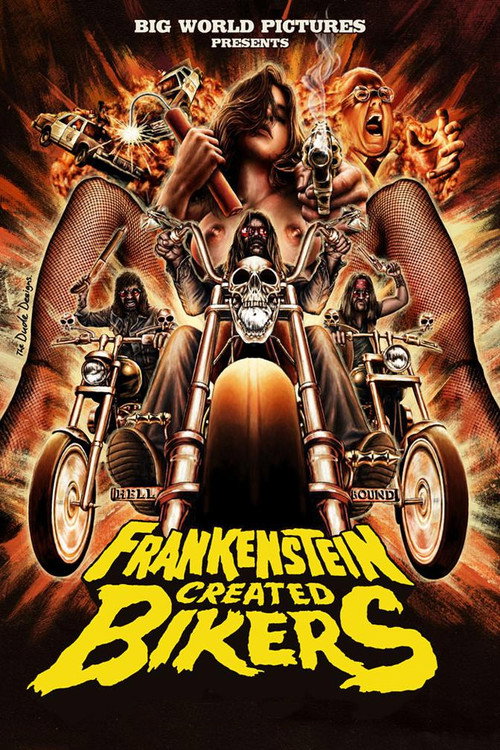 Frankenstein Created Bikers постер