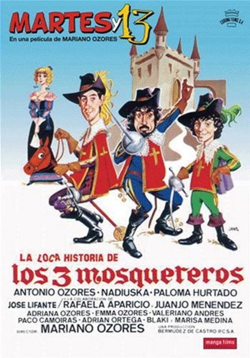 La loca historia de los tres mosqueteros постер