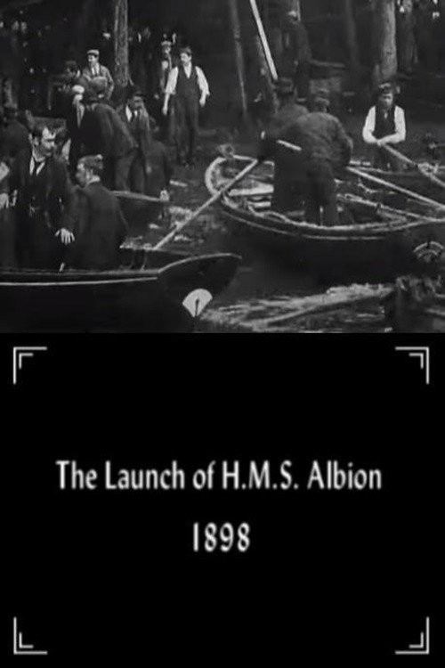 The Launch of H.M.S. Albion постер