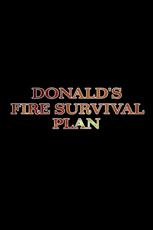 Donald's Fire Survival Plan постер