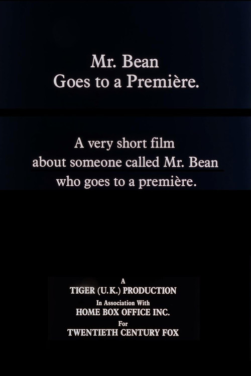 Mr. Bean Goes to a Première постер